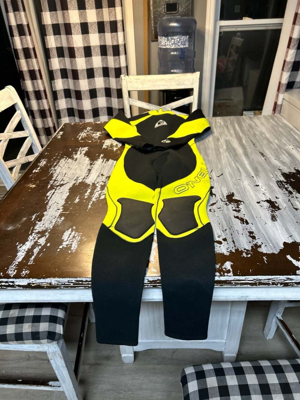O'Neill 3/2mm Full Wetsuit Black/Neon Yellow Size XS Style 4066
